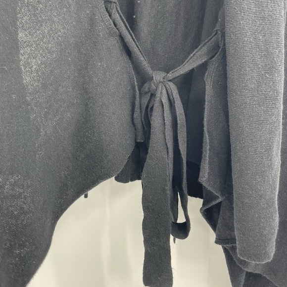 Allsaints Mantle Cardigan women's wool open sweater size US 2 UK 6 black - Picture 9 of 14